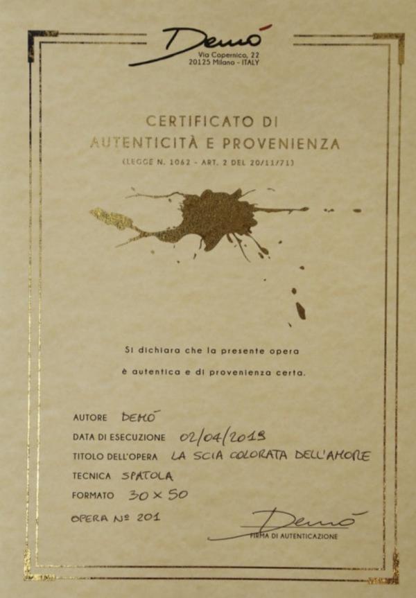La scia colorata dell'amore