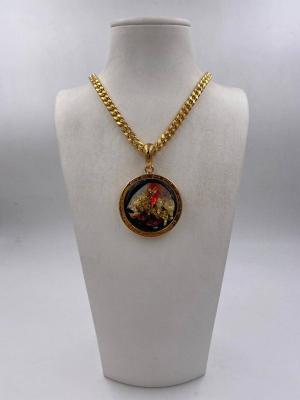 Collana in ottone anallergico, colore oro