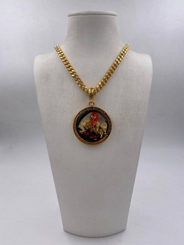 Collana in ottone anallergico, colore oro