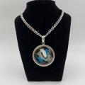 Collana in ottone anallergico, colore argento