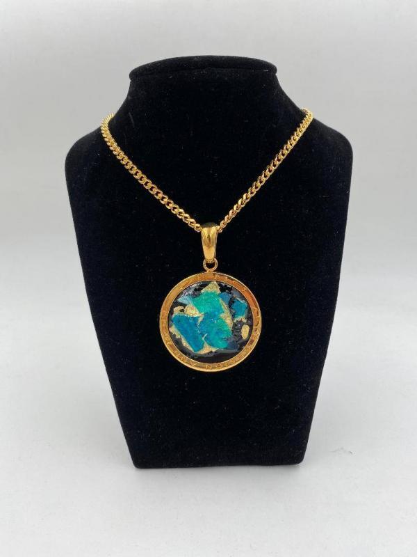 Collana in ottone anallergico, colore oro