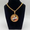 Collana in ottone anallergico, colore oro