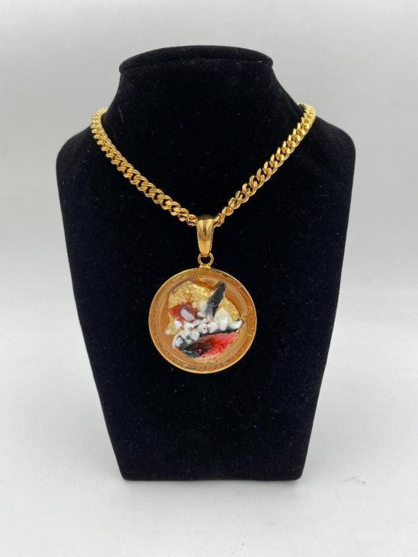 Collana in ottone anallergico, colore oro