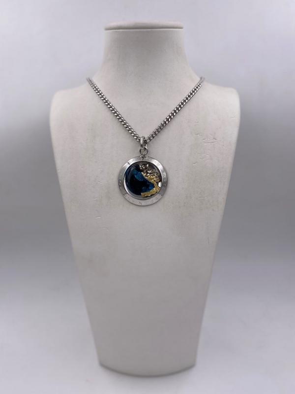 Collana in ottone anallergico, colore argento
