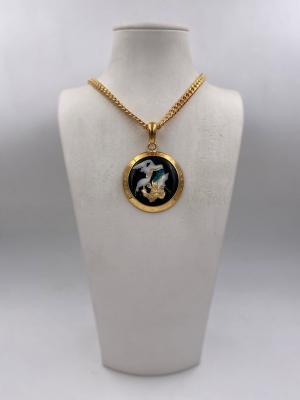 Collana in ottone anallergico, colore oro