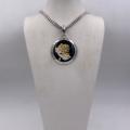 Collana in ottone anallergico, colore argento
