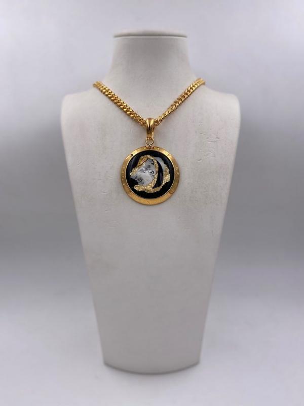 Collana in ottone anallergico, colore oro