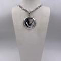 Collana in ottone anallergico, colore argento