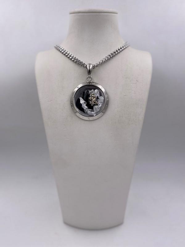 Collana in ottone anallergico, colore argento