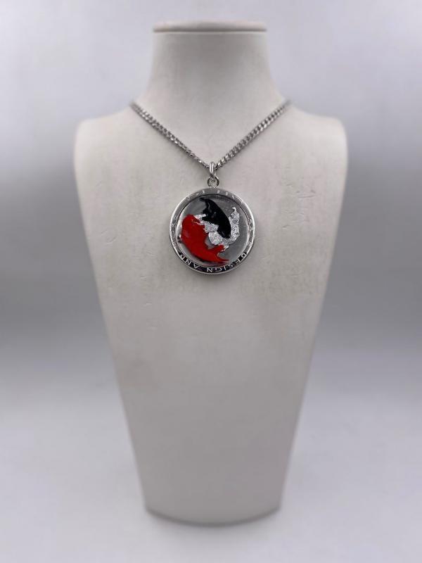 Collana in ottone anallergico, colore argento
