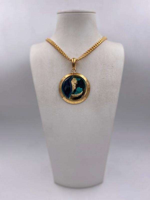 Collana in ottone anallergico, colore oro