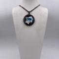 Collana in ottone anallergico, colore nero fumé