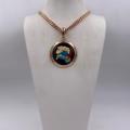 Collana in ottone anallergico, colore oro rosé