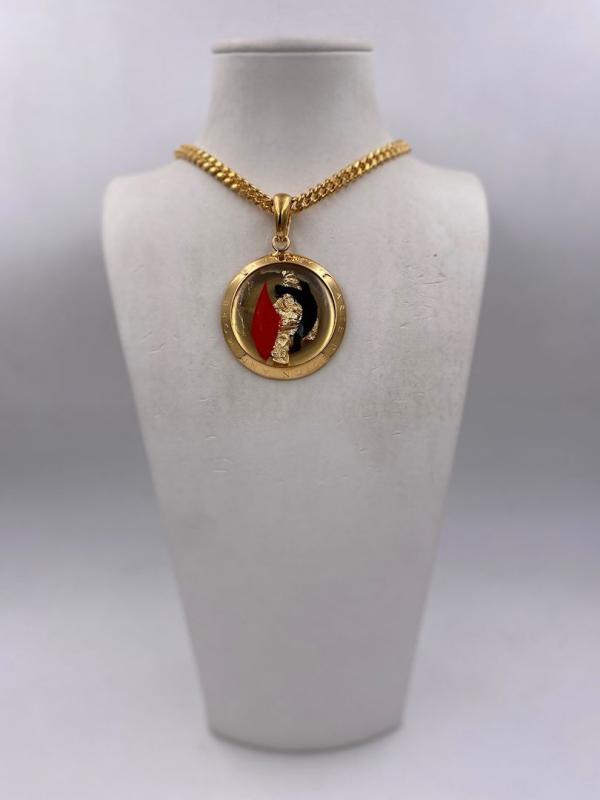 Collana in ottone anallergico, colore oro