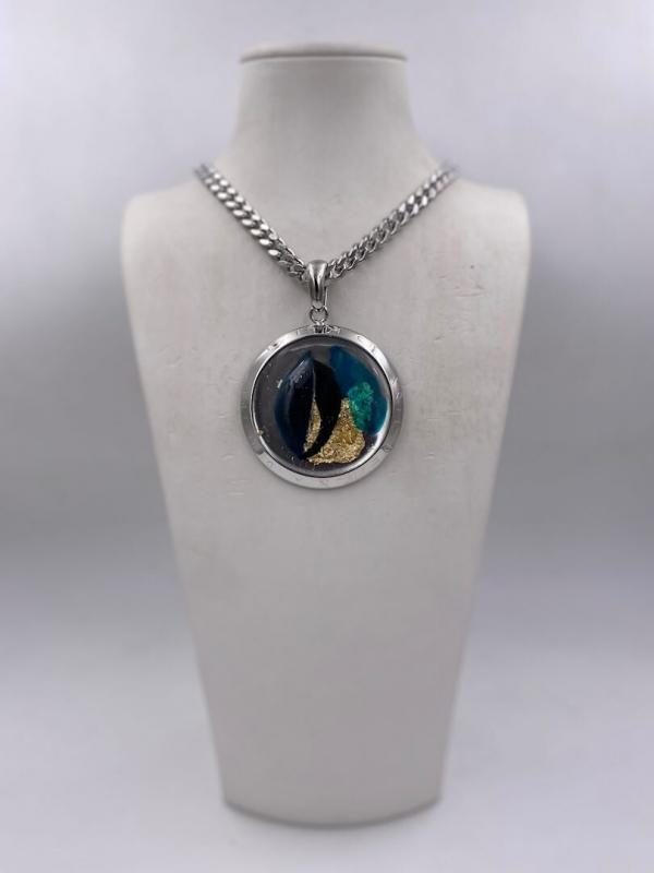 Collana in ottone anallergico, colore argento
