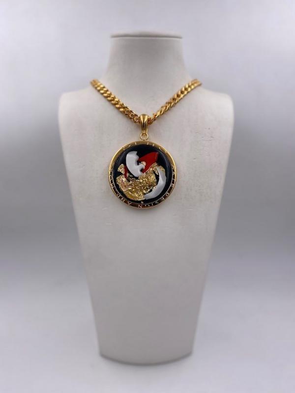 Collana in ottone anallergico, colore oro