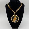 Collana in ottone anallergico, colore oro