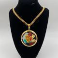 Collana in ottone anallergico, colore oro