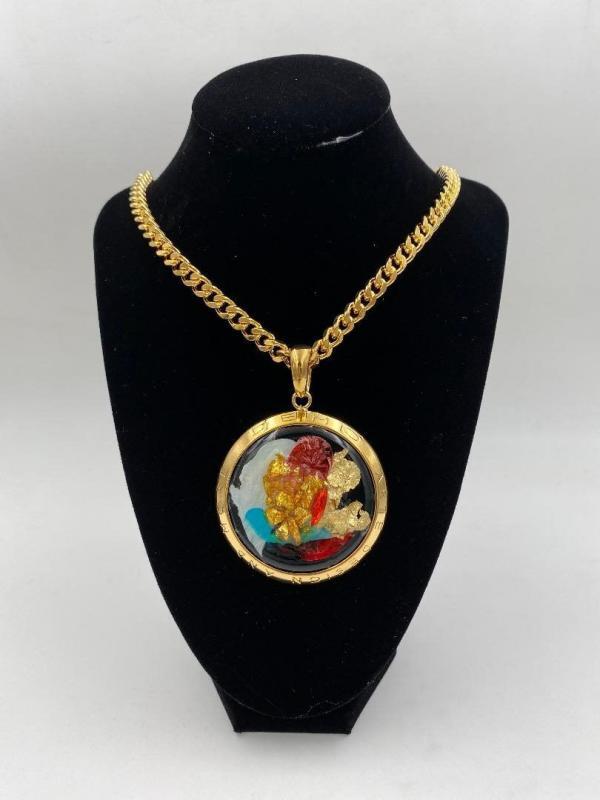Collana in ottone anallergico, colore oro