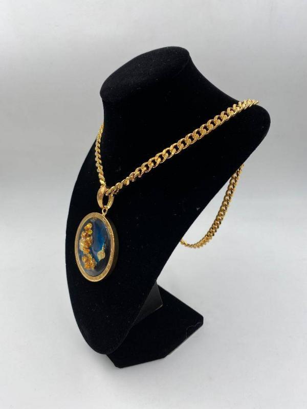 Collana in ottone anallergico, colore oro