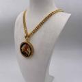 Collana in ottone anallergico, colore oro