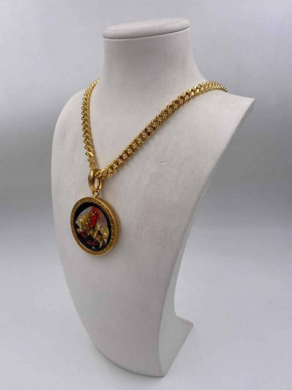 Collana in ottone anallergico, colore oro