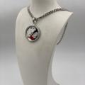 Collana in ottone anallergico, colore argento
