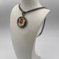 Collana in ottone anallergico, colore nero fumé