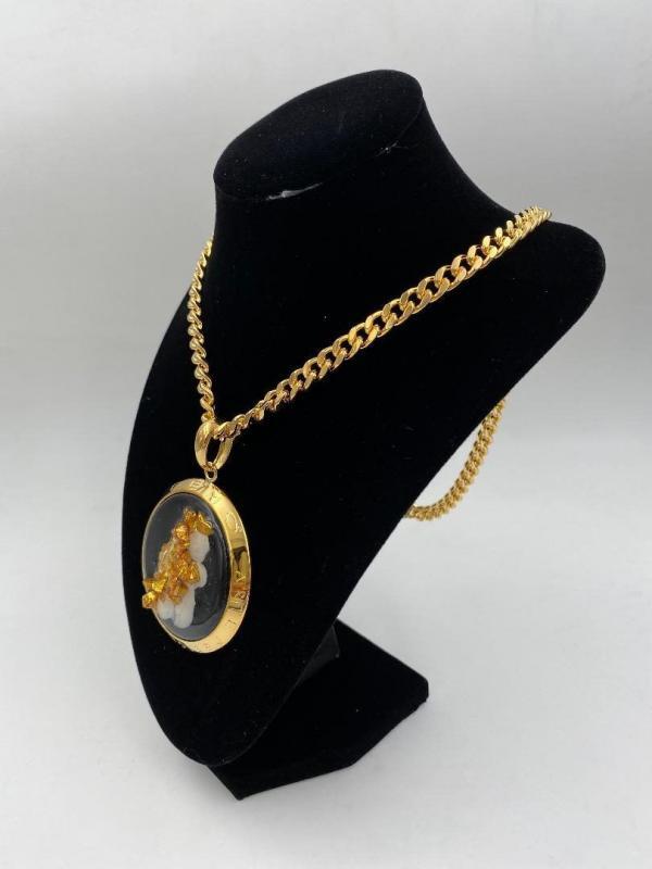 Collana in ottone anallergico, colore oro