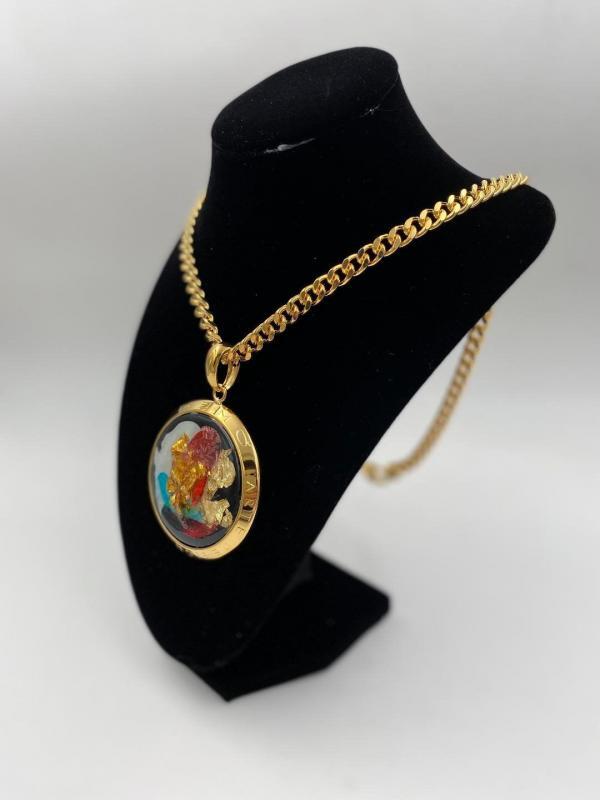 Collana in ottone anallergico, colore oro