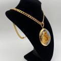 Collana in ottone anallergico, colore oro