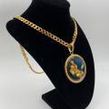 Collana in ottone anallergico, colore oro