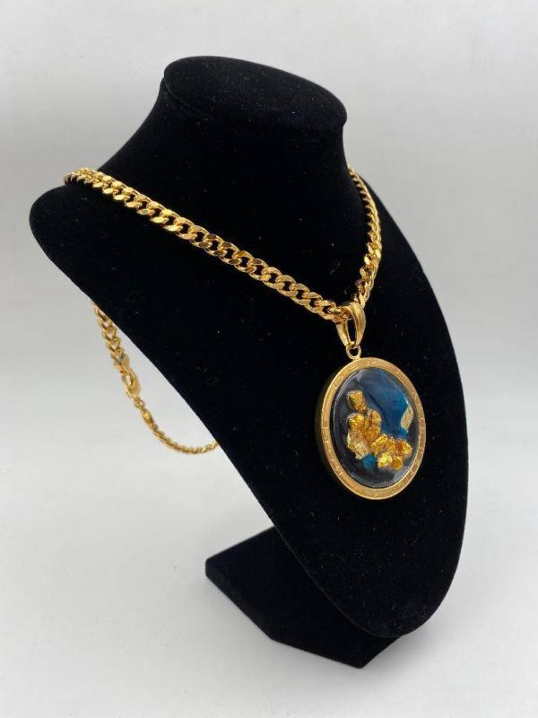 Collana in ottone anallergico, colore oro