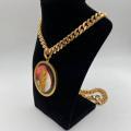 Collana in ottone anallergico, colore oro