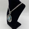 Collana in ottone anallergico, colore argento