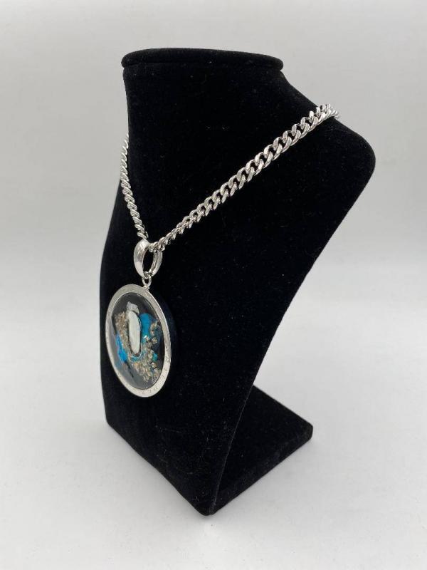 Collana in ottone anallergico, colore argento