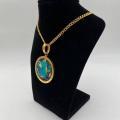Collana in ottone anallergico, colore oro