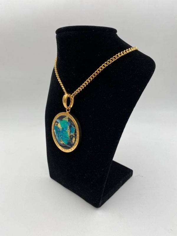 Collana in ottone anallergico, colore oro