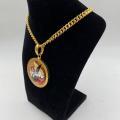 Collana in ottone anallergico, colore oro