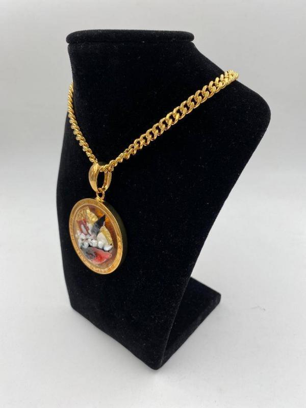 Collana in ottone anallergico, colore oro