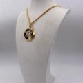 Collana in ottone anallergico, colore oro