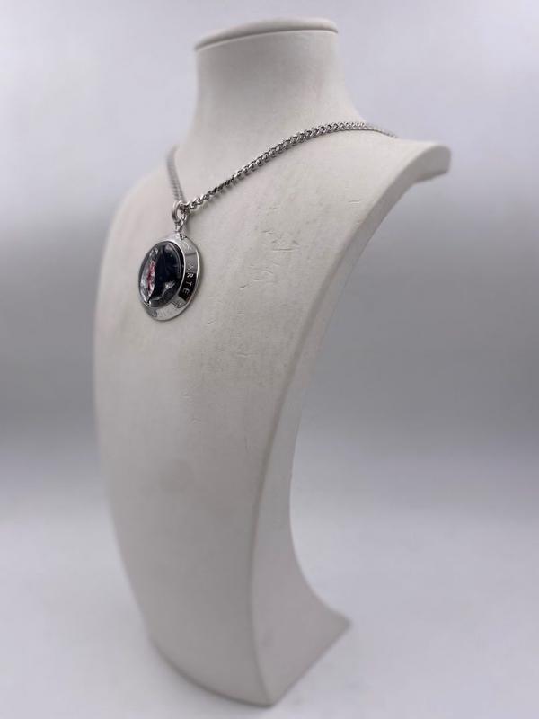 Collana in ottone anallergico, colore argento