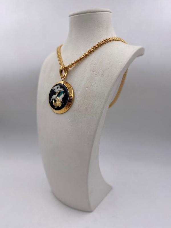 Collana in ottone anallergico, colore oro