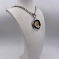 Collana in ottone anallergico, colore argento