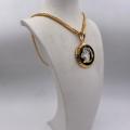 Collana in ottone anallergico, colore oro