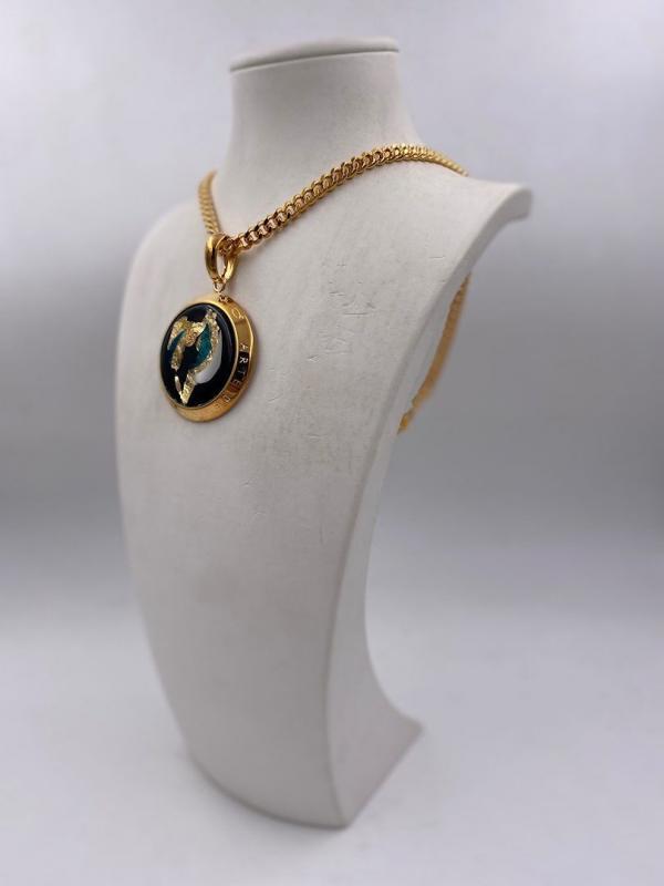 Collana in ottone anallergico, colore oro