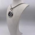 Collana in ottone anallergico, colore argento