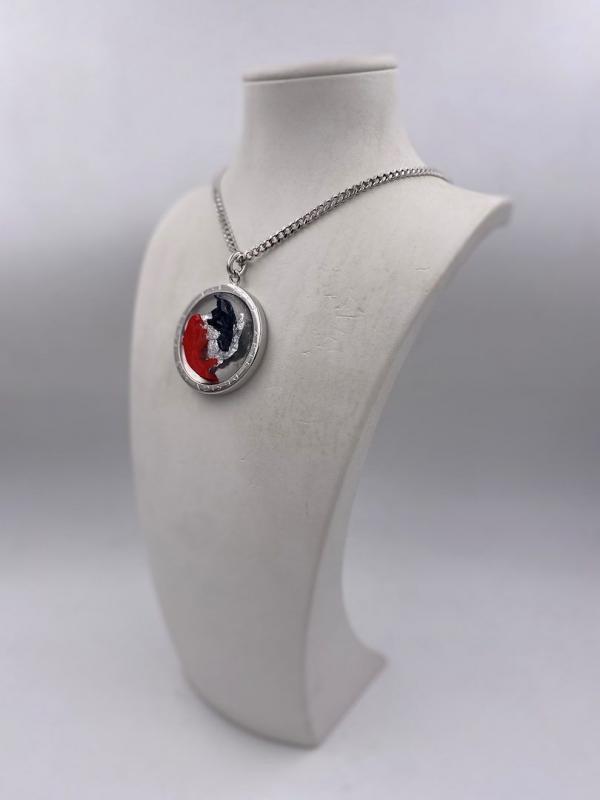 Collana in ottone anallergico, colore argento