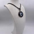 Collana in ottone anallergico, colore nero fumé