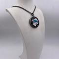 Collana in ottone anallergico, colore nero fumé